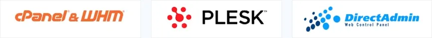 Paneles de control disponibles: cPanel & WHM, Plesk, DirectAdmin
